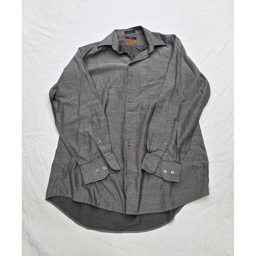 Dockers Men's‎ Gray Stain Defender Button Down Shirt Size Medium